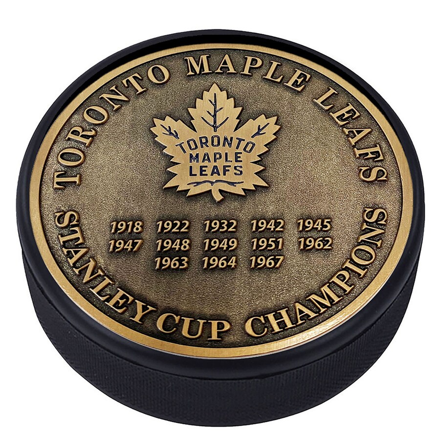 Levně Puk Toronto Maple Leafs NHL Stanley Cup Champions Medallion Collection