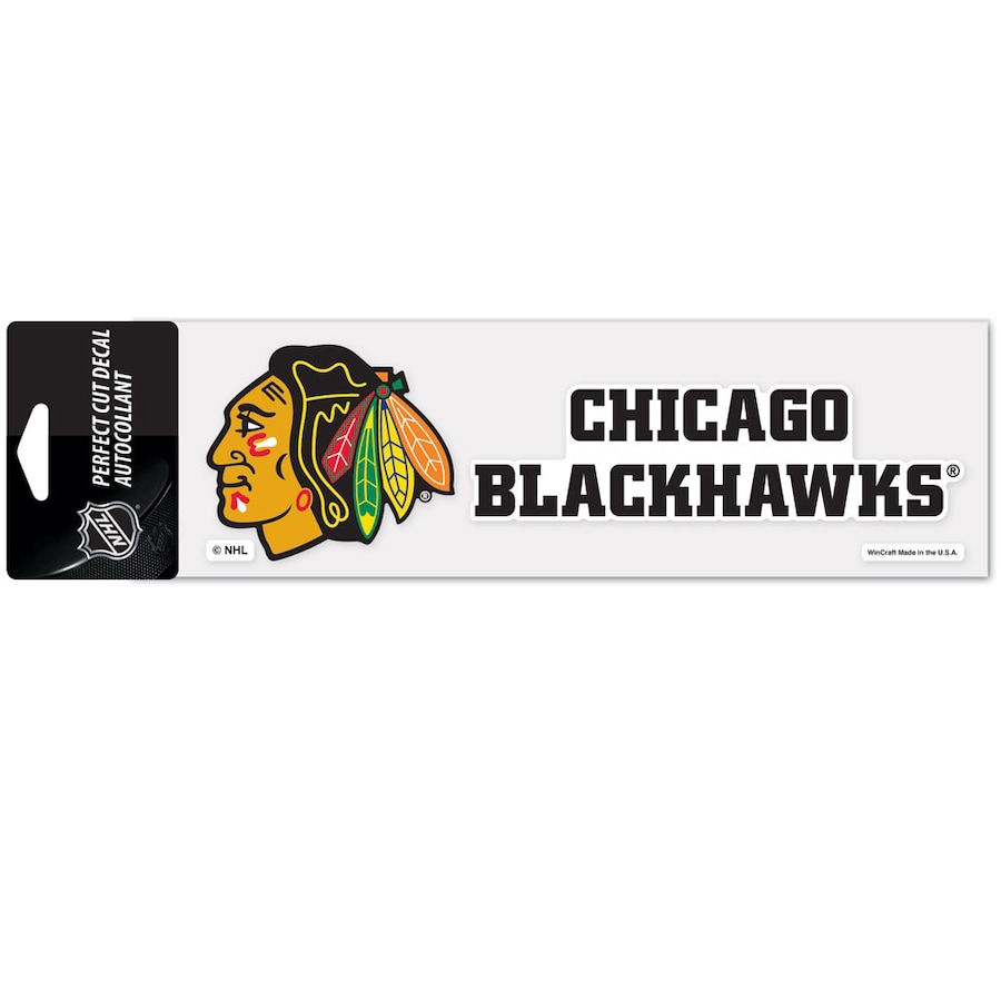 Levně Samolepka Chicago Blackhawks NHL Logo Text Decal