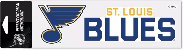 Levně Samolepka St. Louis Blues NHL Logo Text Decal