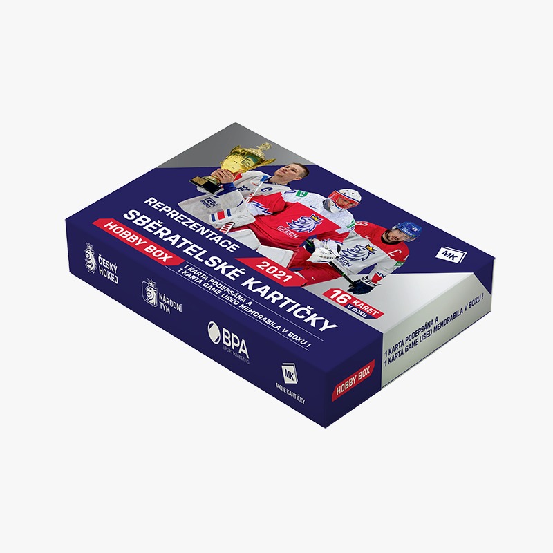 Sběratelské karty Český hokej národní tým reprezentace Moje Kartičky 2020-2021 Hobby Box