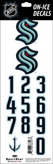 Sport Star Samolepky na helmu Seattle Kraken NHL Decals