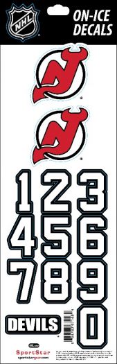 Sport Star Samolepky na helmu New Jersey Devils NHL Decals Black