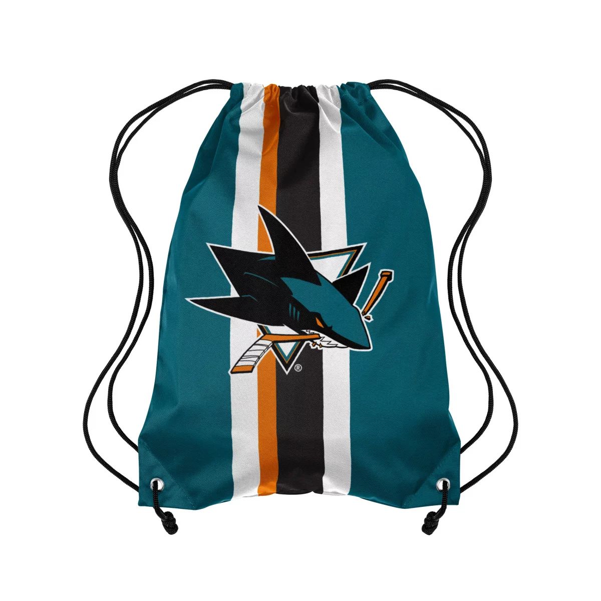 Levně Vak San Jose Sharks NHL FOCO Team Stripe Drawstring Backpack
