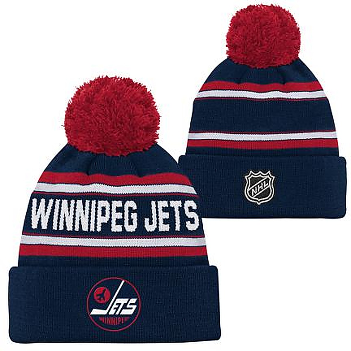 Levně Dětská zimní čepice Winnipeg Jets NHL Third Jersey Jacquard Cuffed