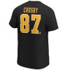 Pánské tričko Sidney Crosby Pittsburgh Penguins NHL Iconic Name & Number Graphic