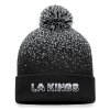 Pánská zimní čepice Los Angeles Kings NHL Iconic Gradiant Beanie Cuff with Pom Black-Stone Gray