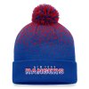Pánská zimní čepice New York Rangers NHL Iconic Gradiant Beanie Cuff with Pom Deep Royal-Athletic Red