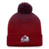 Pánská zimní čepice Colorado Avalanche NHL Iconic Gradiant Beanie Cuff with Pom Dark Garnet-Athletic Navy