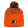Pánská zimní čepice Philadelphia Flyers NHL Iconic Gradiant Beanie Cuff with Pom Dark Orange-Black