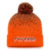 Pánská zimní čepice Philadelphia Flyers NHL Iconic Gradiant Beanie Cuff with Pom Dark Orange-Black
