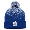 Pánská zimní čepice Toronto Maple Leafs NHL Iconic Gradiant Beanie Cuff with Pom Blue Cobalt-White