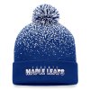Pánská zimní čepice Toronto Maple Leafs NHL Iconic Gradiant Beanie Cuff with Pom Blue Cobalt-White