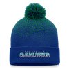Pánská zimní čepice Vancouver Canucks NHL Iconic Gradiant Beanie Cuff with Pom Blue Cobalt-Kelly Green