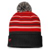 Pánská zimní čepice Chicago Blackhawks NHL True Classic Beanie with Pom Black-Athletic Red