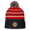 Pánská zimní čepice Chicago Blackhawks NHL True Classic Beanie with Pom Black-Athletic Red