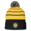 Pánská zimní čepice Boston Bruins NHL True Classic Beanie with Pom Black-Yellow Gold