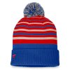 Pánská zimní čepice New York Rangers NHL True Classic Beanie with Pom Deep Royal-Athletic Red