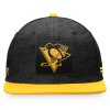 Pánská kšiltovka Pittsburgh Penguins NHL Authentic Pro Game & Train Snapback Black-Yellow Gold