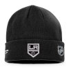 Pánská zimní čepice Los Angeles Kings NHL Authentic Pro Game & Train Cuffed Knit Black