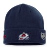 Pánská zimní čepice Colorado Avalanche NHL Authentic Pro Game & Train Cuffed Knit Athletic Navy