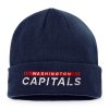 Pánská zimní čepice Washington Capitals NHL Authentic Pro Game & Train Cuffed Knit Athletic Navy