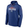 Pánská mikina Edmonton Oilers NHL RINK Performance Pullover Hood Athletic Navy-Dark Orange