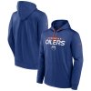 Pánská mikina Edmonton Oilers NHL RINK Performance Pullover Hood Athletic Navy-Dark Orange