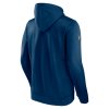 Pánská mikina Seattle Kraken NHL RINK Performance Pullover Hood Traditional Navy-Icy Blue