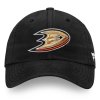 Pánská kšiltovka Anaheim Ducks NHL Core Black Curved Unstructured Strapback Cap Fanatics