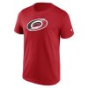 Pánské tričko Carolina Hurricanes NHL Primary Logo Graphic T-Shirt Athletic Red