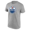 Pánské tričko Edmonton Oilers NHL Primary Logo Graphic T-Shirt Sport Gray Heather