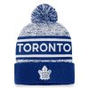 Pánská zimní čepice Toronto Maple Leafs NHL Authentic Pro Rink Heathered Cuffed Pom Knit