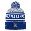 Pánská zimní čepice Toronto Maple Leafs NHL Authentic Pro Rink Heathered Cuffed Pom Knit