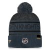 Pánská zimní čepice Vegas Golden Knights NHL Authentic Pro Rink Heathered Cuffed Pom Knit
