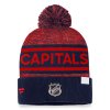 Pánská zimní čepice Washington Capitals NHL Authentic Pro Rink Heathered Cuffed Pom Knit