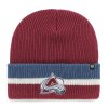 Pánská zimní čepice Colorado Avalanche NHL Split Cuff 47 CUFF KNIT Cardinal