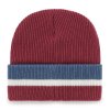 Pánská zimní čepice Colorado Avalanche NHL Split Cuff 47 CUFF KNIT Cardinal