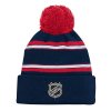 Dětská zimní čepice Columbus Blue Jackets NHL Jacquard Cuffed Knit With Pom