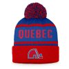 Pánská Zimní čepice Quebec Nordiques Heritage Beanie Cuff with Pom