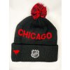 Dětská zimní čepice Chicago Blackhawks NHL Cufed Knit With Pom