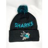 Dětská zimní čepice San Jose Sharks NHL Cufed Knit With Pom
