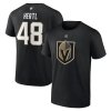 Pánské tričko #48 Tomáš Hertl Vegas Golden Knights NHL Black Authentic Stack Name & Number
