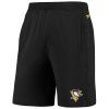 Pánské kraťasy Pittsburgh Penguins NHL Authentic Rinkside Performance černá s kapsami na zip