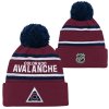 Dětská zimní čepice Colorado Avalanche NHL 3Rd Jersey Jacquard Cuff Pom