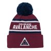 Dětská zimní čepice Colorado Avalanche NHL 3Rd Jersey Jacquard Cuff Pom