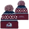 Dětská zimní čepice Colorado Avalanche NHL Face-Off Cuff Pom