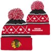 Dětská zimní čepice Chicago Blackhawks NHL Face-Off Cuff Pom