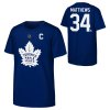 Dětské tričko Auston Matthews Toronto Maple Leafs NHL Flat Captains N&N Ctn Tee