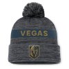 Pánská zimní čepice Vegas Golden Knights NHL Authentic Pro Rink Beanie Cuff With POM