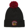 Dětská zimní čepice Chicago Blackhawks NHL Draft Beanie Cuff With Pom